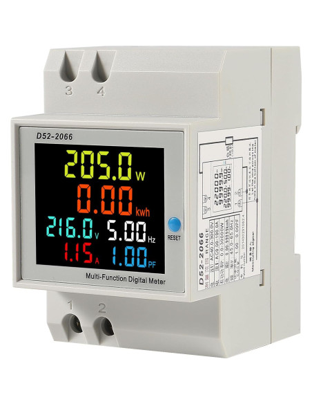 Medidor Digital de Energía Monofásico DWEII D52-2066 2Pack