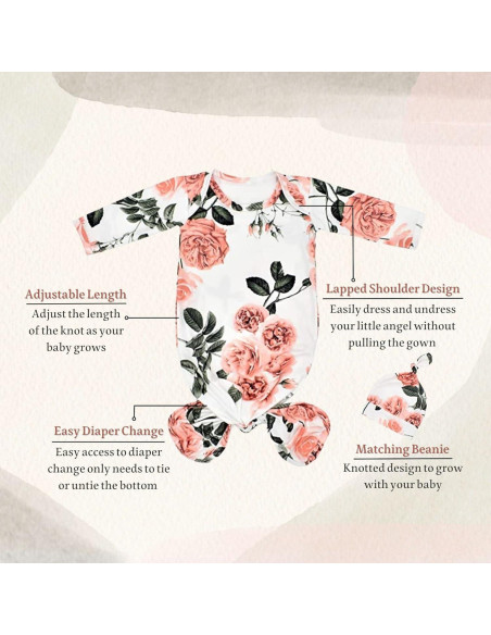 Conjunto de Dormir Bebé Giggle Angel Verde Tinta 0-3 Meses