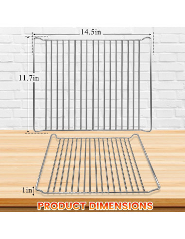 Rejilla para Freidora de Aire Cuisinart TOA-95 Acero Inoxidable 36.8x29.7cm