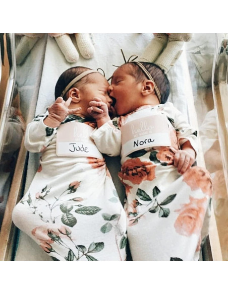 Conjunto de Dormir Bebé Giggle Angel Verde Tinta 0-3 Meses