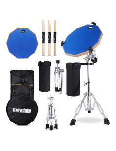 Juego de Pad de Práctica de Tambor GrowDaily 12" Azul