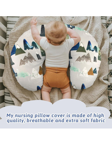 Funda de Almohada de Lactancia TANOFAR Montaña Aventura 66x51cm