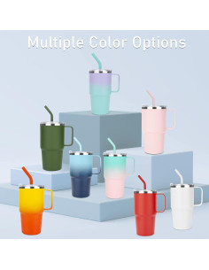 Taza Aislada Sursip 24 oz Acero Inoxidable Doble Pared Negro 2