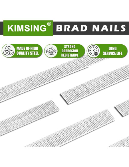 Clavos Brad Galvanizados 18GA 12mm 5000 Piezas KIMSING