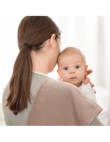 Paños de Eructo Bearmoss Muslin 100% Algodón 6 Piezas