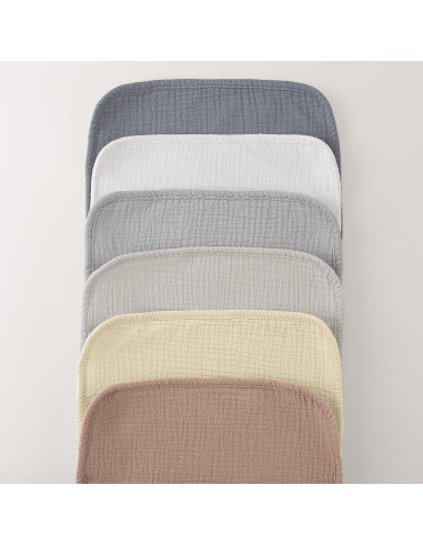 Paños de Eructo Bearmoss Muslin 100% Algodón 6 Piezas