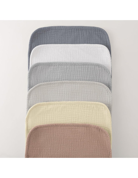 Paños de Eructo Bearmoss Muslin 100% Algodón 6 Piezas