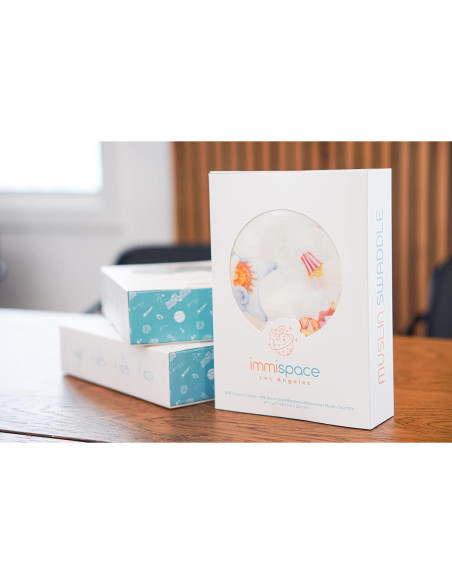 Manta de Envoltura Muselina immispace 120x120 cm Algodón Orgánico