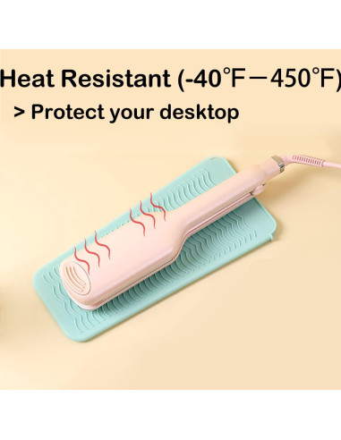 Alfombrilla de Silicona Resistente al Calor uorneri Verde 28.5x13.5cm