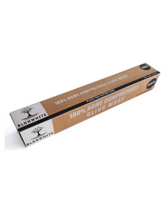 Envoltura Compostable BlknWhite 30.48 cm x 30.48 m con Cortador