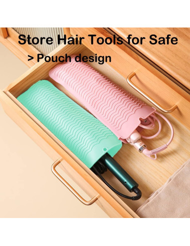 Alfombrilla de Silicona Resistente al Calor uorneri Verde 28.5x13.5cm