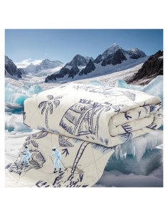 Manta Refrigerante ZonLi 127x178cm Azul Costero Transpirable