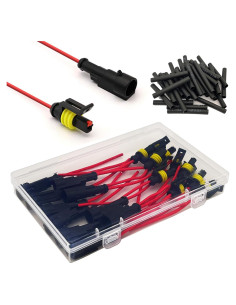 Kit de 10 Conectores Eléctricos Impermeables 1 Pin 16 AWG Twippo
