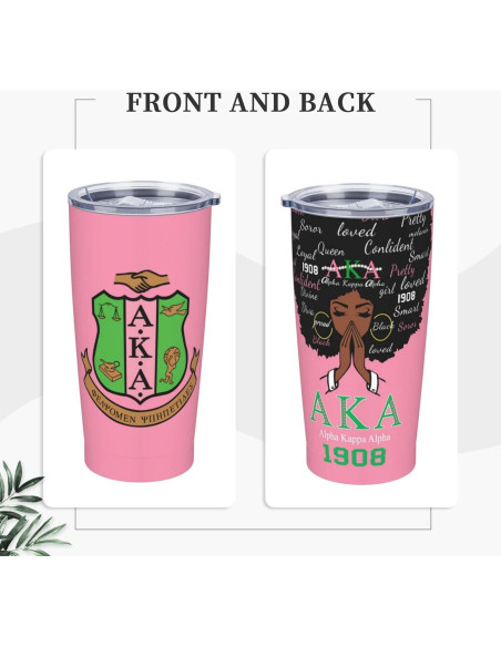 Taza térmica de acero inoxidable 600 ml Genérica Rosa-1