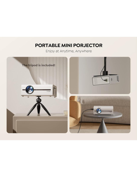 Proyector Mini YABER V5 2023 1080P WiFi Bluetooth 9500L