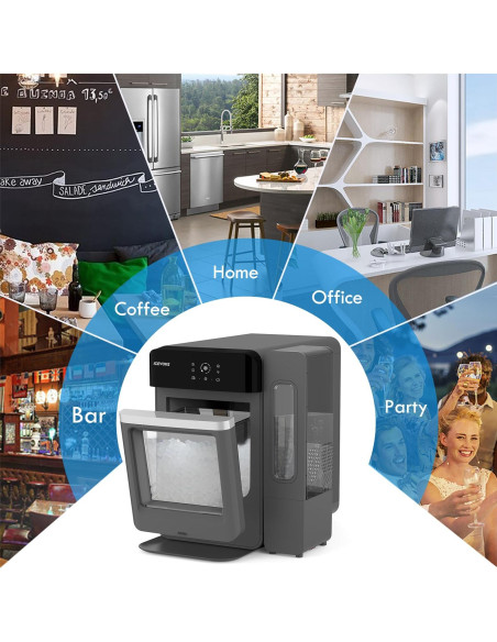 Fabricador de Hielo Nugget ICEVOKE 34 kg/día Autolimpiante