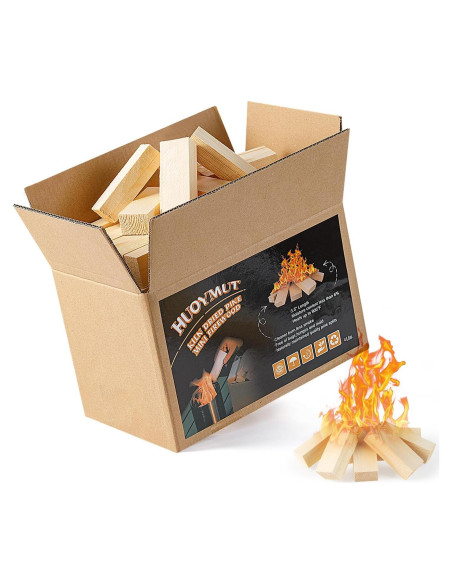 Leña Mini Secada al Horno HuoYmut 8.9 cm 1.81 kg para Fogatas