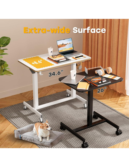 Escritorio de Pie Móvil JOY worker JW-FC101-W Ajustable 35"