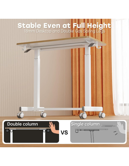 Escritorio de Pie Móvil JOY worker JW-FC101-W Ajustable 35"