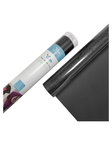 Rollo de Vinilo de Transferencia de Calor Crab 30.5x152cm Negro