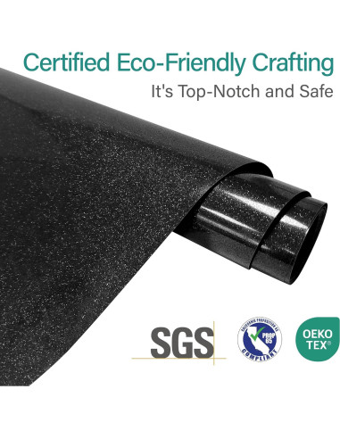 Rollo de Vinilo de Transferencia de Calor Crab 30.5x152cm Negro