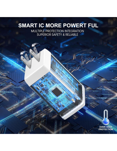 Cargador USB-C 67W Shen Zhen - Carga Rápida 3 Puertos Plegable