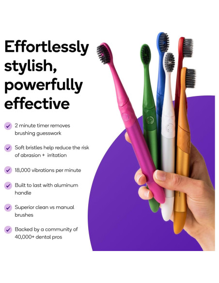 Cepillo de dientes eléctrico Burst Nova Azul - Blanqueamiento 18000 VPM