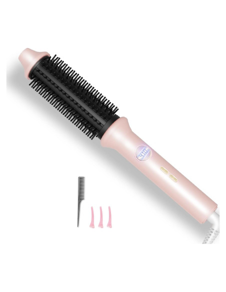 Cepillo Térmico Avvnee 1.26" Rosa - 10 Temperaturas, Antifrizz