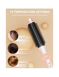 Cepillo Térmico Avvnee 1.26" Rosa - 10 Temperaturas, Antifrizz 2