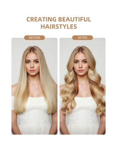 Cepillo Térmico Avvnee 1.26" Rosa - 10 Temperaturas, Antifrizz