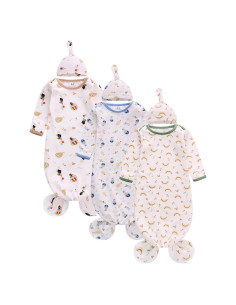 Conjunto de Pijama Anudado Miracle Baby 3-6 meses Unisex