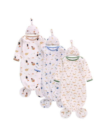 Conjunto de Pijama Anudado Miracle Baby 3-6 meses Unisex