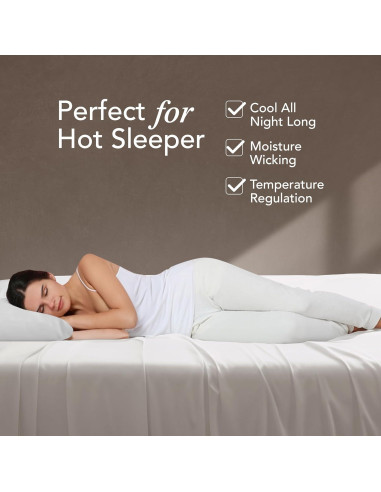 Juego de Sábanas Twin EPITEX 3 Piezas Viscosa Bambú 1400 Hilos