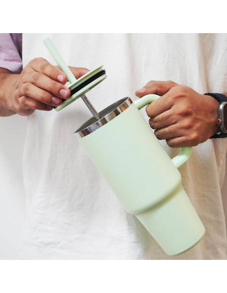 Popotes de Metal Reutilizables Dreamfocus 6-Pack para Taza 32 oz