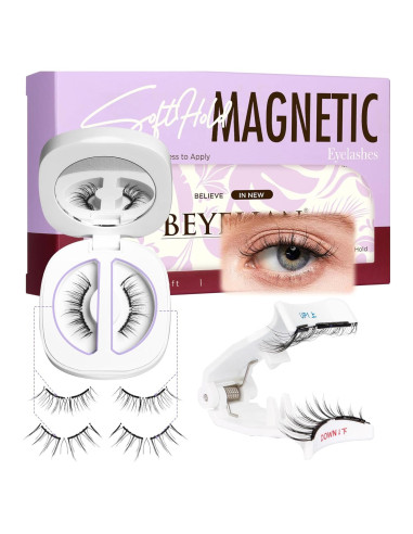 Pestañas Magnéticas BEYELIAN CS02, Suaves y Reutilizables