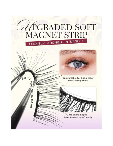 Pestañas Magnéticas BEYELIAN CS02, Suaves y Reutilizables