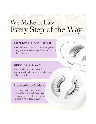 Pestañas Magnéticas BEYELIAN CS02, Suaves y Reutilizables