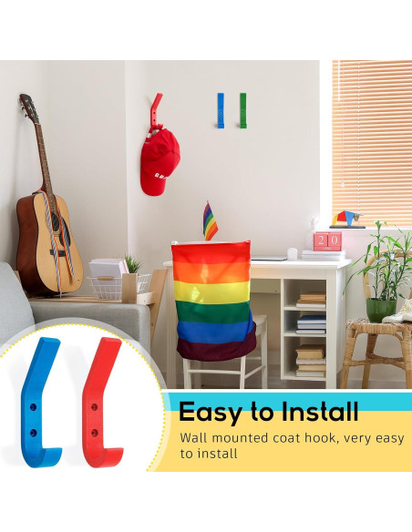 Paquete de 12 ganchos de pared de madera Colingmill 15.5x2.5cm