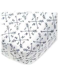 Juego de Sábanas Ajustadas para Cuna HonestBaby 100% Algodón Orgánico Rosa Claro