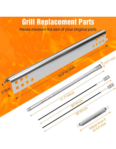 Piezas de Repuesto Parrilla Charbroil Performance 4 Quemadores