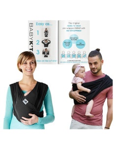 Portabebés Breeze Baby K'tan Negro Pequeño 100% Algodón