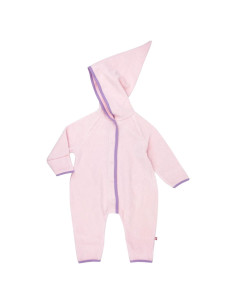 Overol de Forro Polar Zutano Cozie para Bebé 3 Meses Rosa