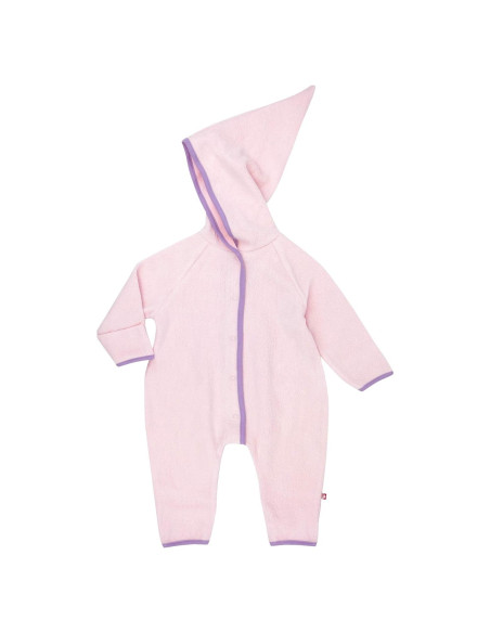 Overol de Forro Polar Zutano Cozie para Bebé 3 Meses Rosa