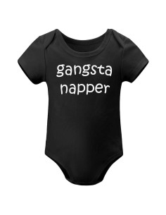 Bodysuit de Bebé Unisex Gangsta Napper - Algodón 100% - 3 Meses