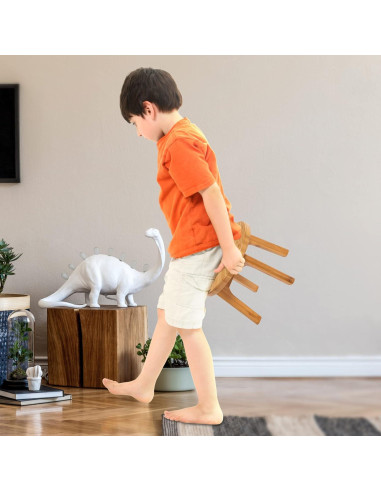 Taburete de Bambú GOBAM 18.5 cm Resistente 136 kg Natural