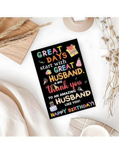 Tarjeta de Cumpleaños Divertida Esposo ICOOLYI 13.5x20.5cm