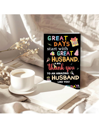 Tarjeta de Cumpleaños Divertida Esposo ICOOLYI 13.5x20.5cm