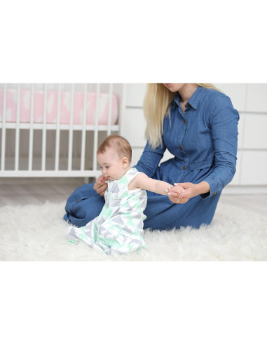 Saco de Dormir para Bebé BaeBae 100% Algodón 12-18 Meses Verde