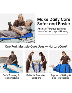 Almohadilla de Cama NurtureCare 120x100cm Impermeable 3 Capas 2