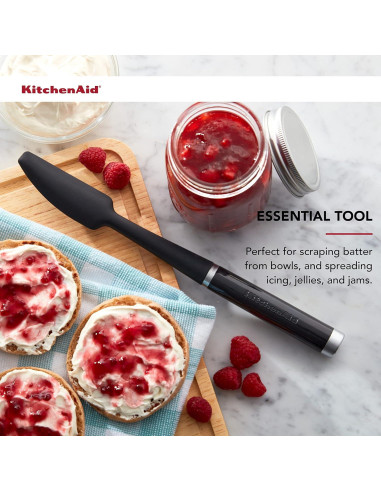 Espátula de Tarro KitchenAid Negra 28.7 cm Silicona